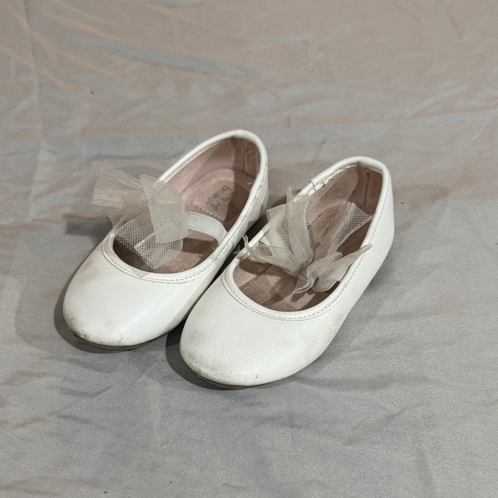 Elegant White Kids Dress Shoes